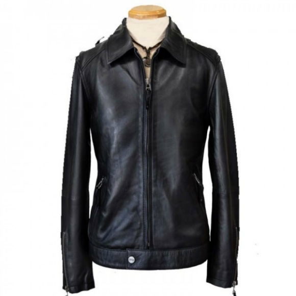 simple leather jacket womens